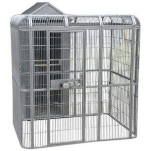 Indoor Parrot Aviary with-Housing Area